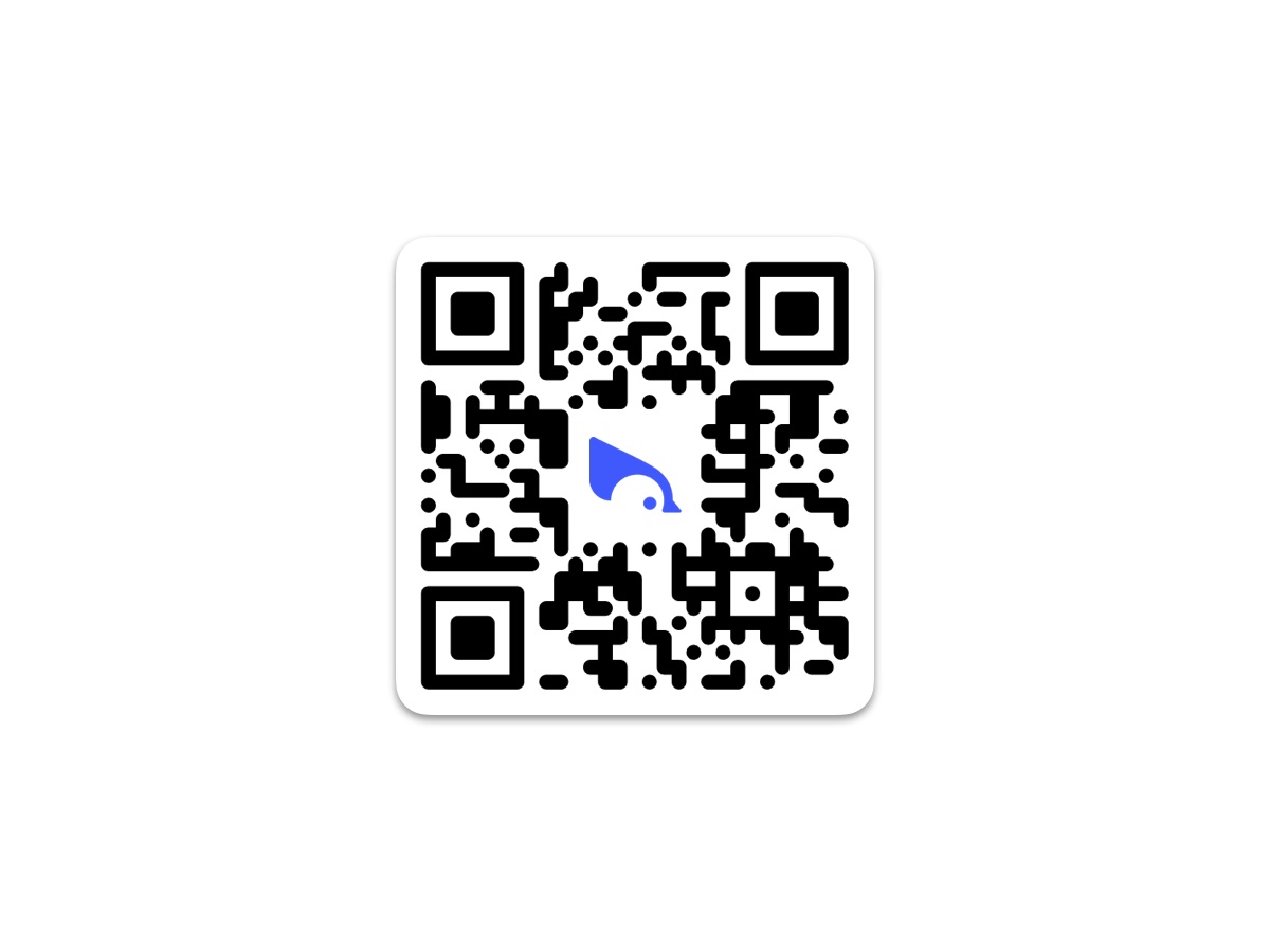 Share your card in seconds with a simple scan